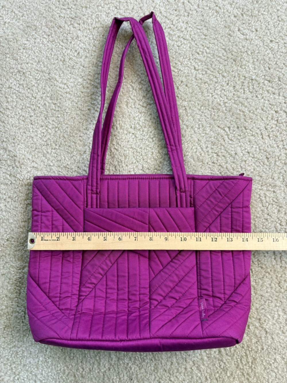 Vera Bradley Small Vera Quilted Tote Bag - Picture 4 of 12